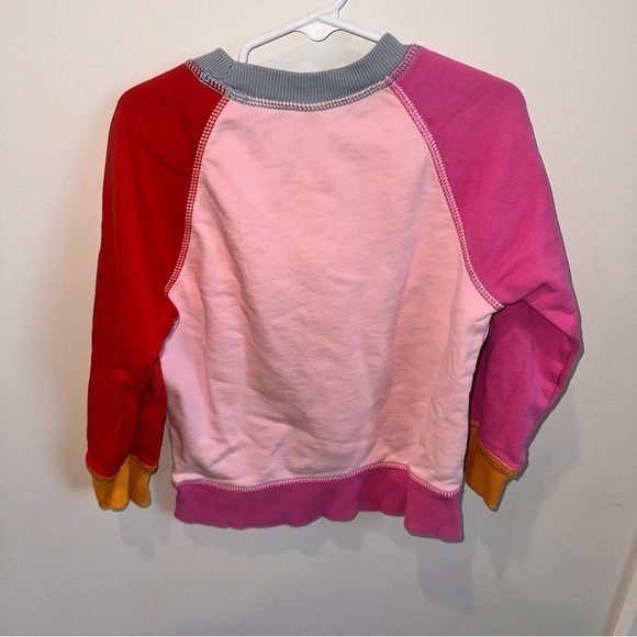 Hanna Andersson Pink and Red Raglan Sweatshirt - Picture 4 of 4